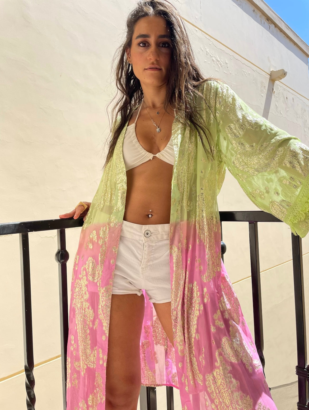 BOHEMIAN BLISS KIMONO - GREEN