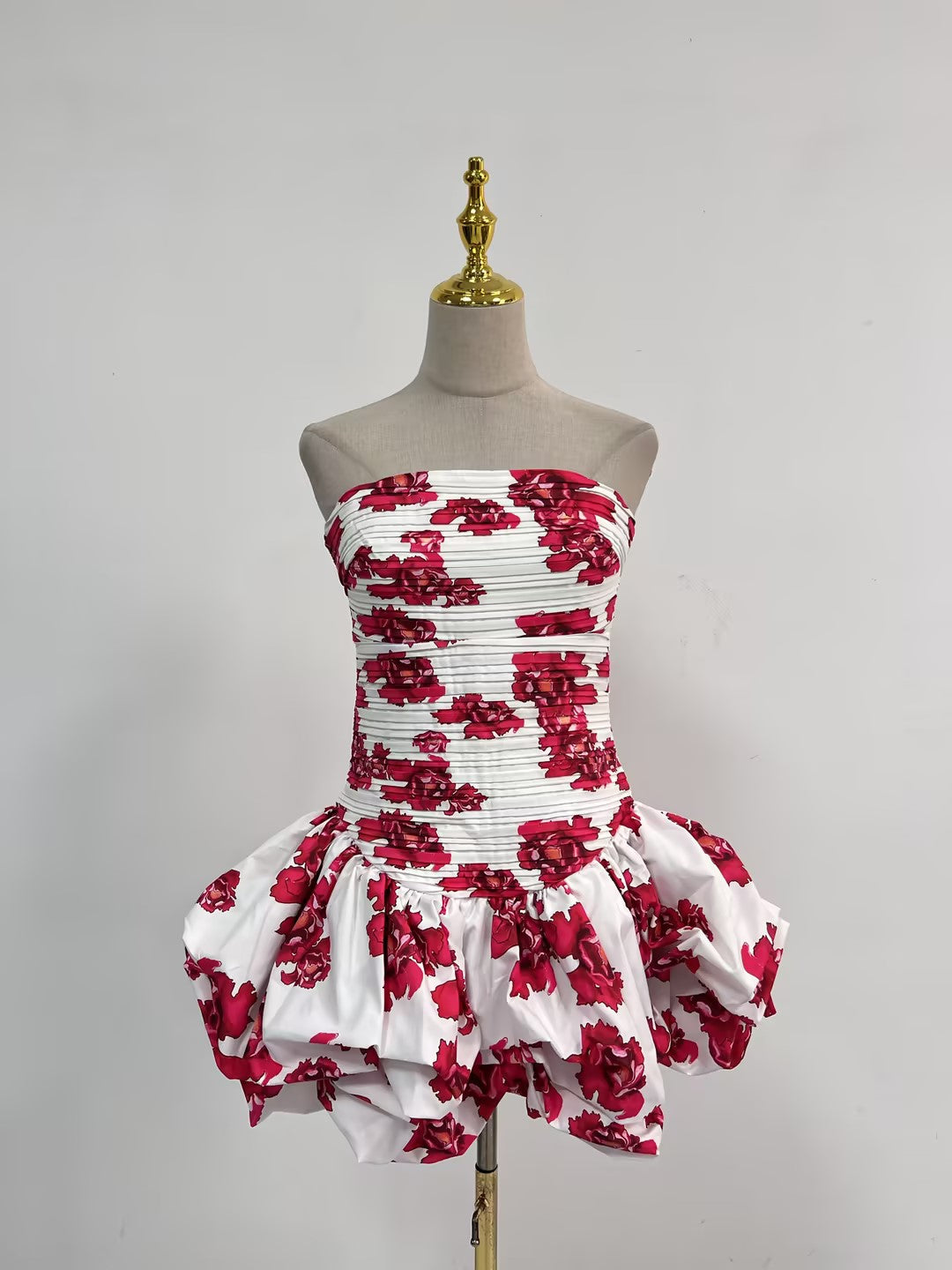 LUXE BLOOM BUBBLE DRESS
