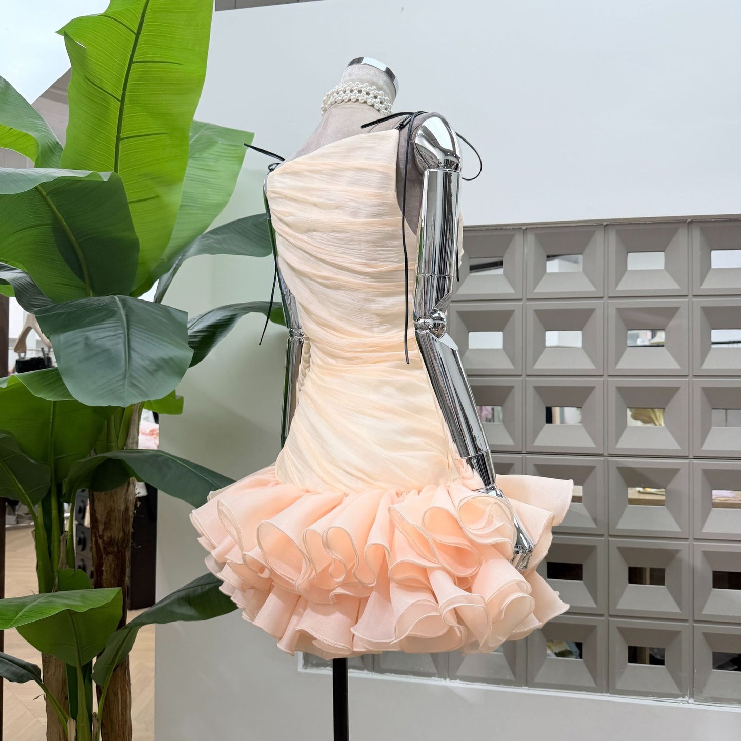 THE RIVIERA MUSE DRESS - APRICOT