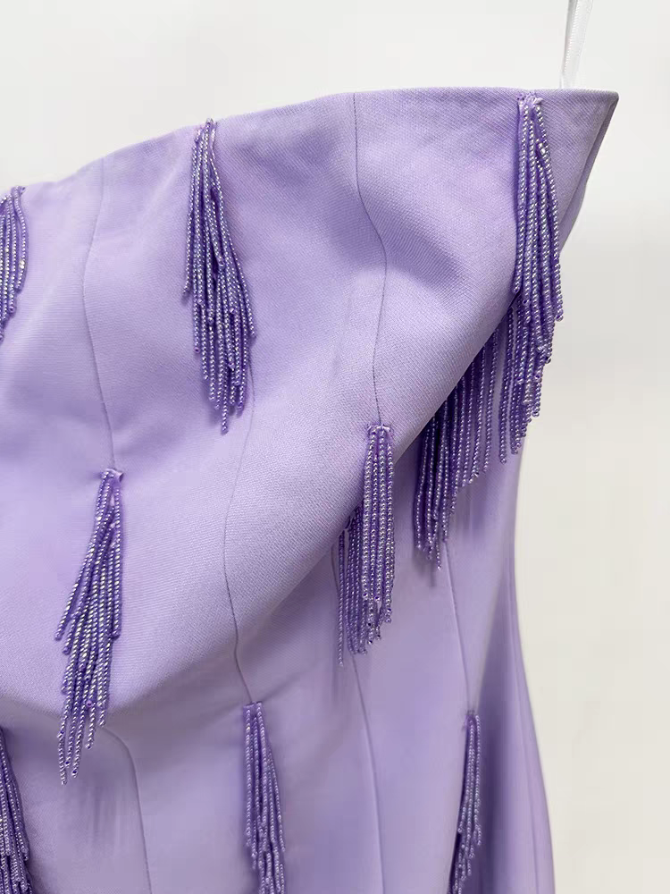 LAVENDER CASCADE DRESS