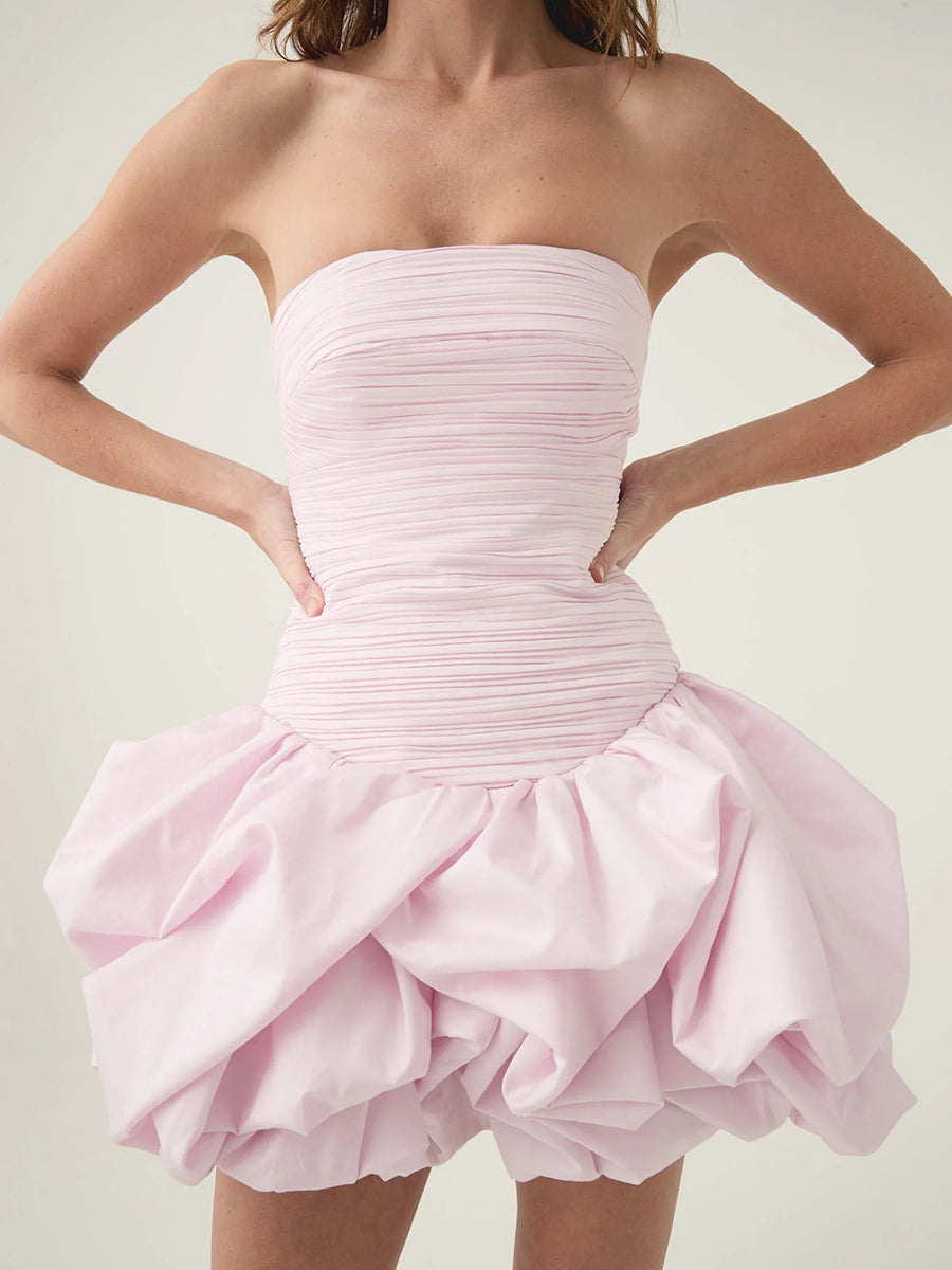 LUXE BLOOM BUBBLE DRESS
