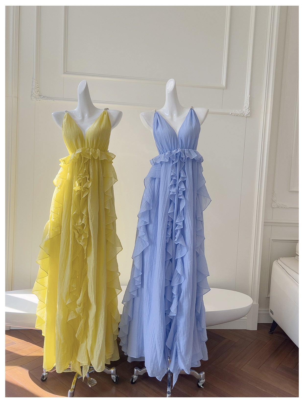 THE OCEAN MUSE DRESS - YELLOW