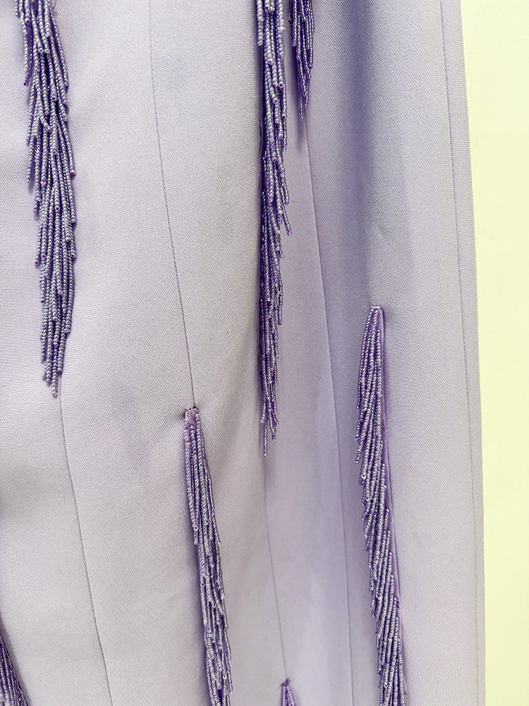 LAVENDER CASCADE DRESS