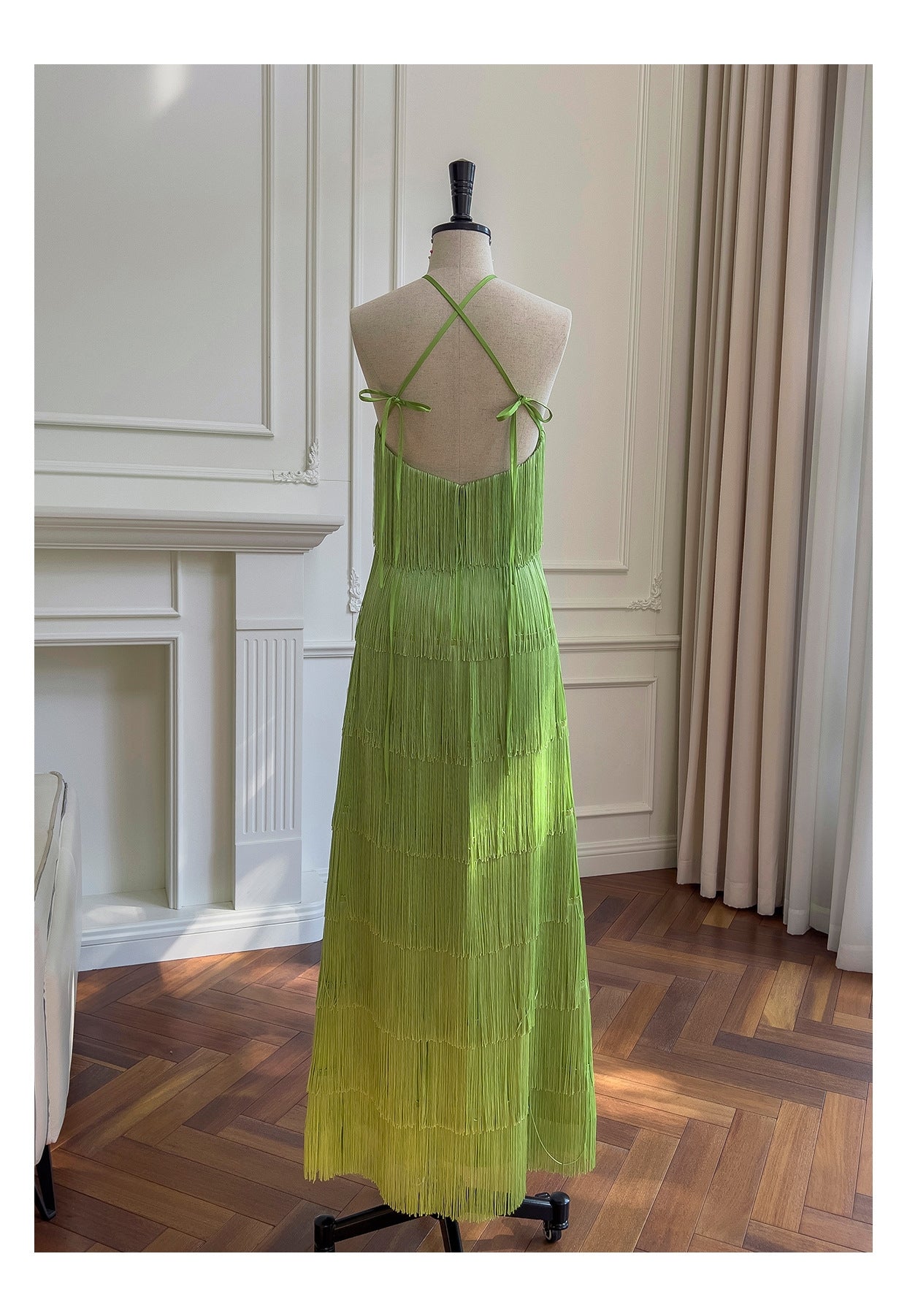 VERDE CASCADE DRESS