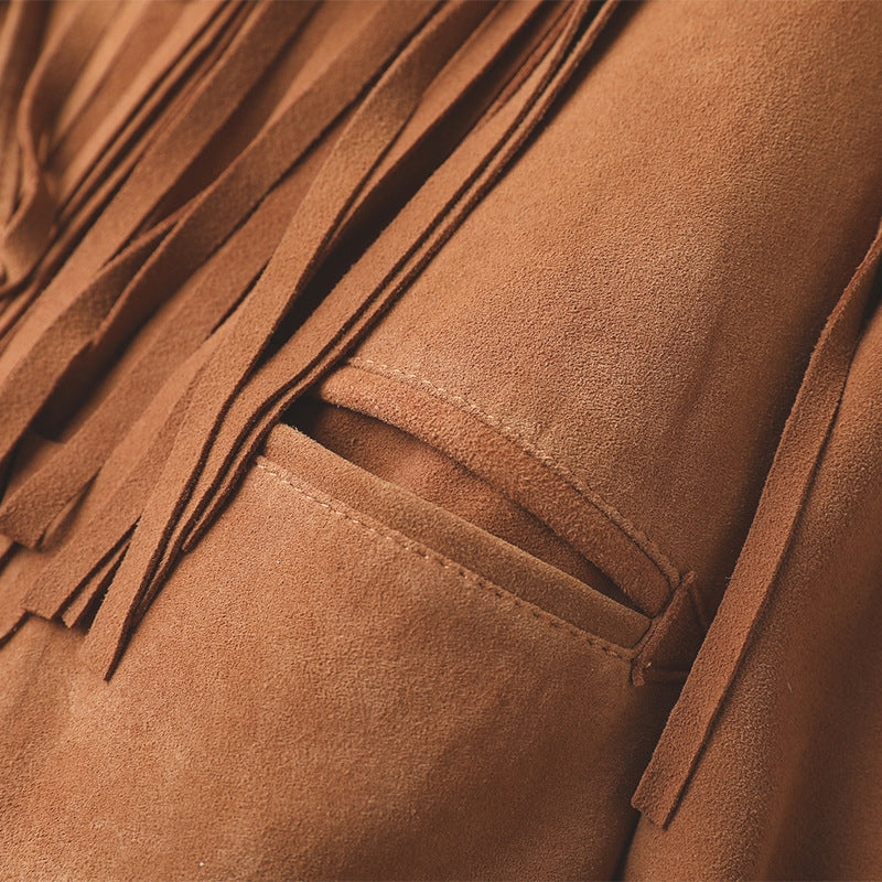THE DAKOTA GENUINE SUEDE FRINGE JACKET
