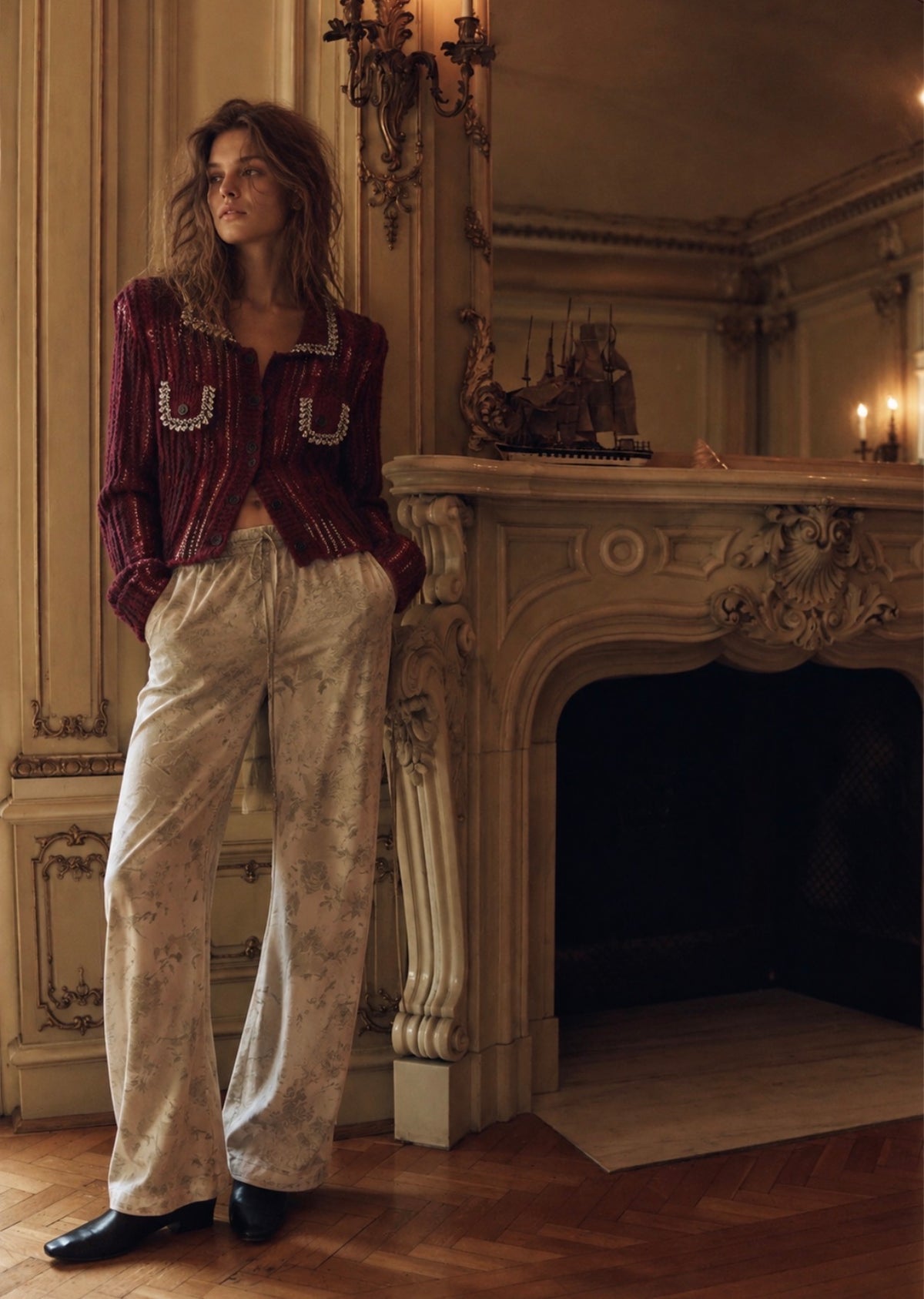 THE BORDEAUX MUSE CARDIGAN
