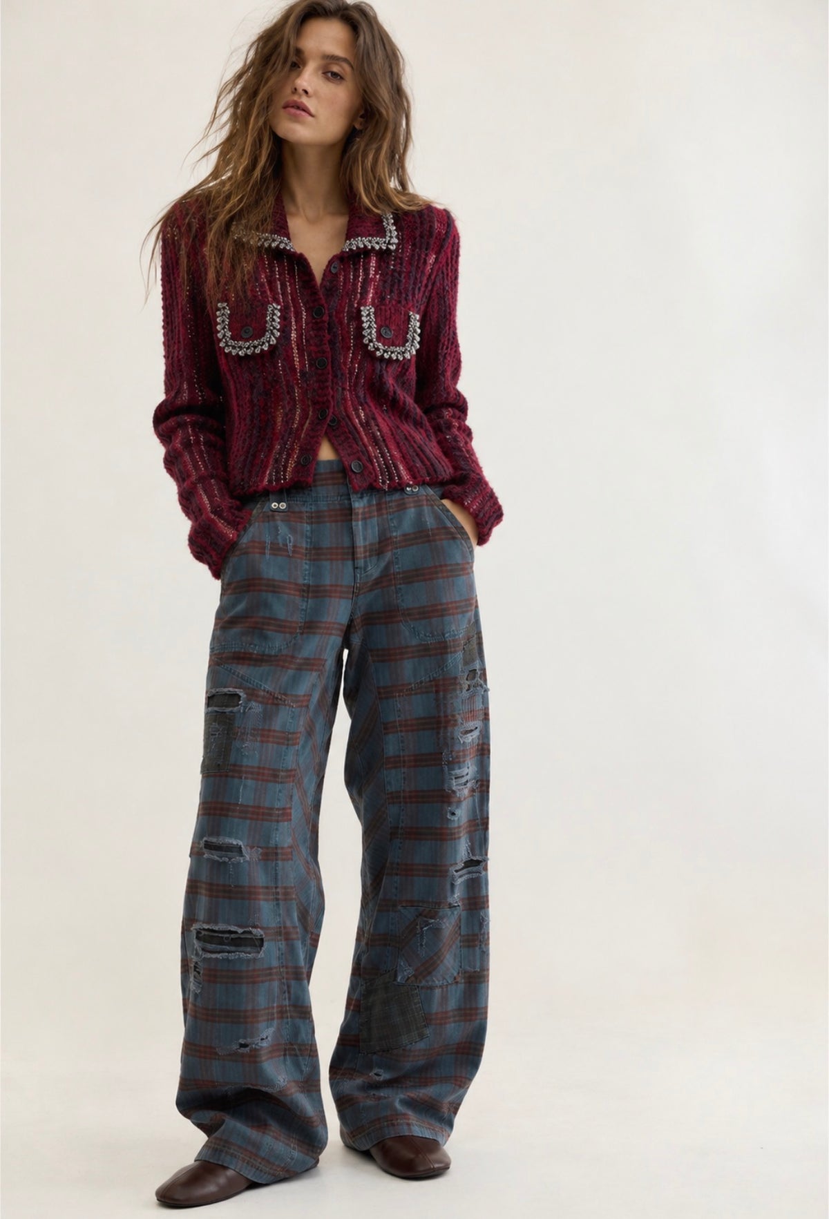 THE BORDEAUX MUSE CARDIGAN