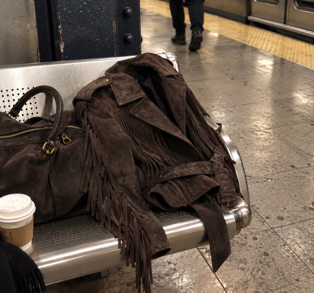 RIDE WITH ME GENUINE SUEDE JACKET