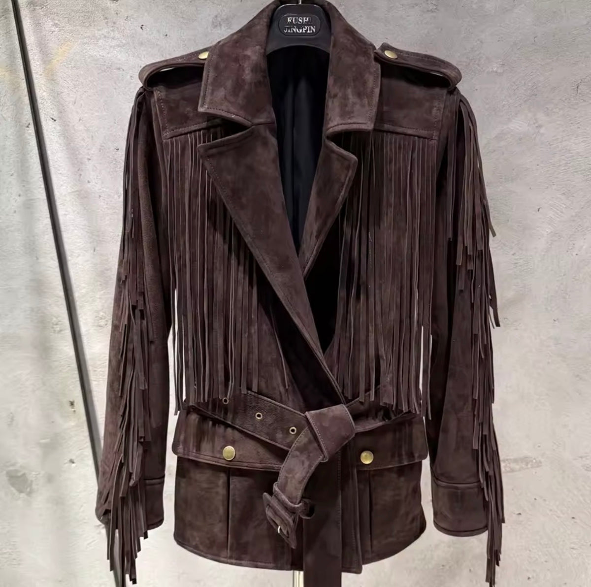 RIDE WITH ME GENUINE SUEDE JACKET