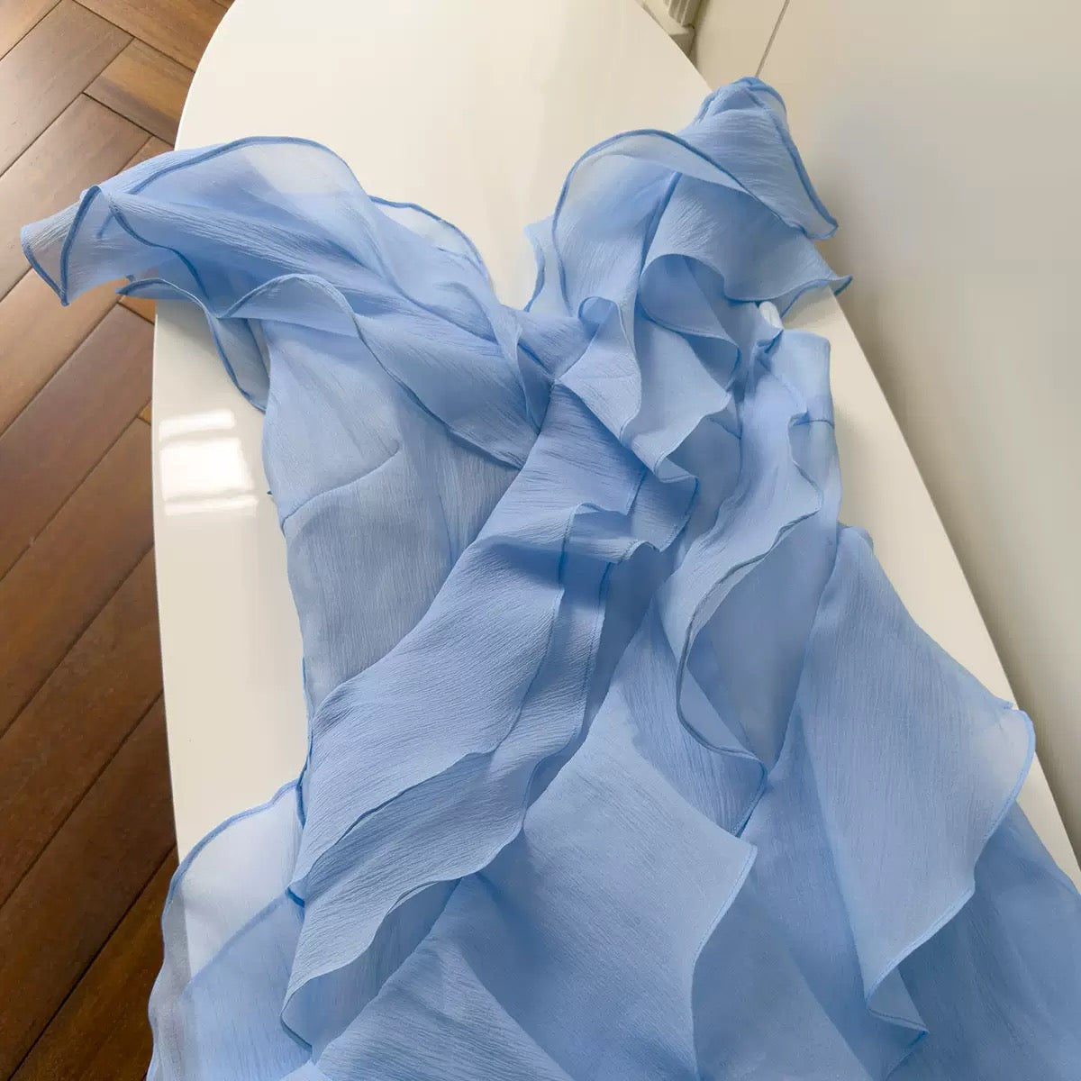 SOLENNE DRESS - BLUE