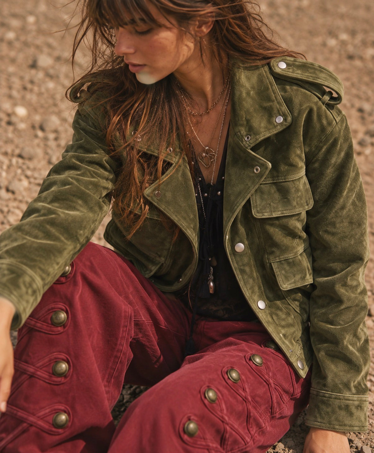 GOOD TO GO GENUINE SUEDE JACKET