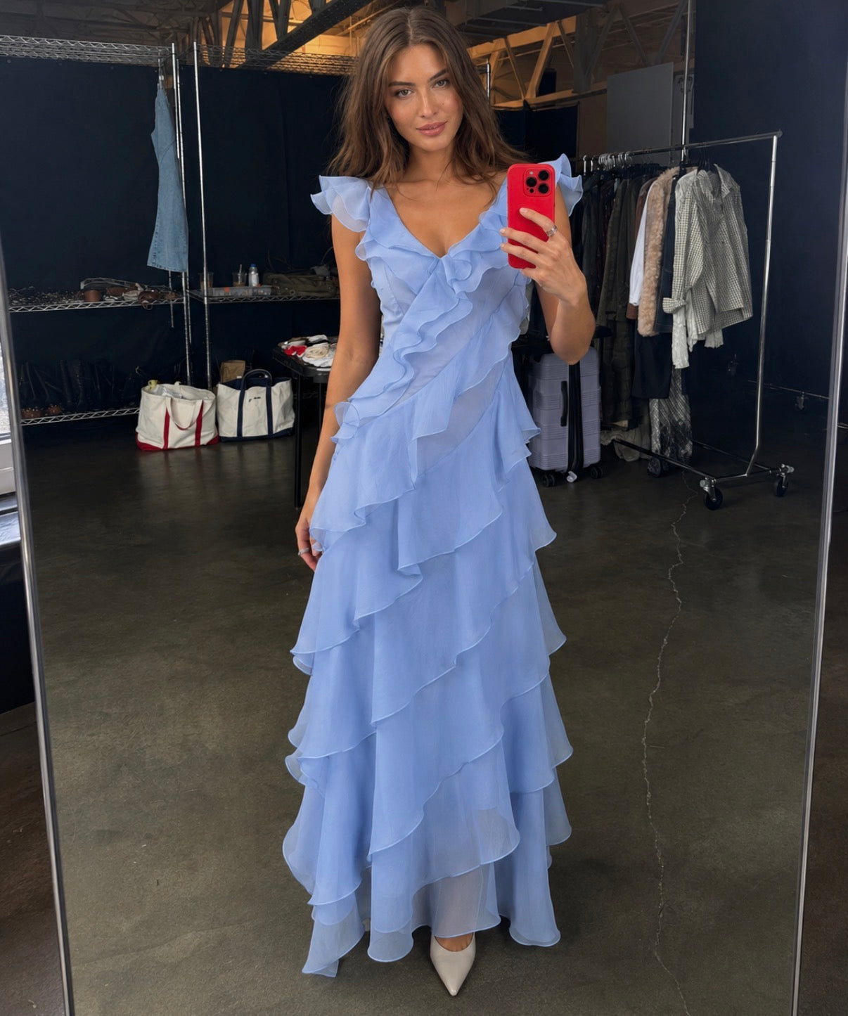 SOLENNE DRESS - BLUE