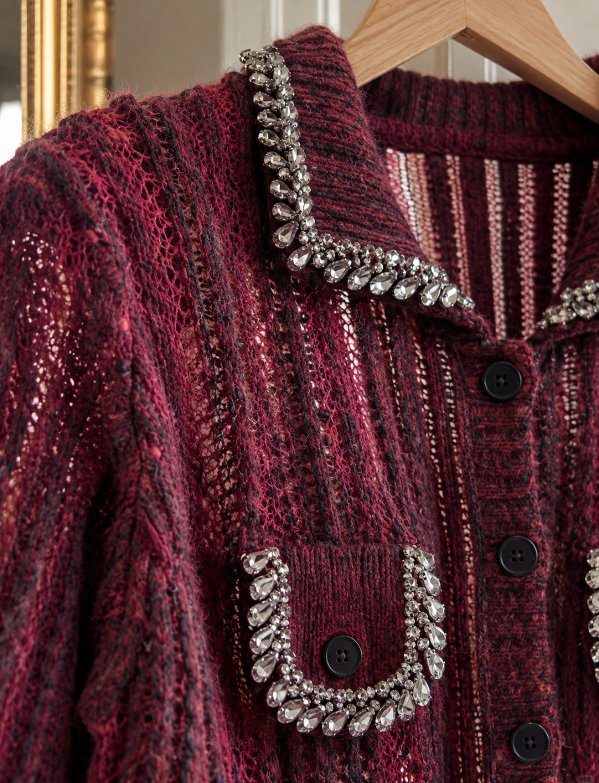 THE BORDEAUX MUSE CARDIGAN