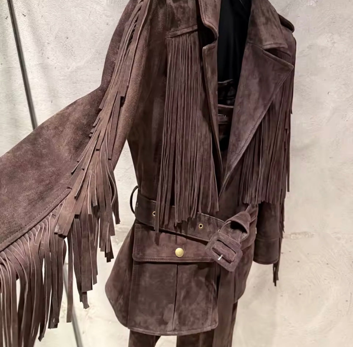 RIDE WITH ME GENUINE SUEDE JACKET
