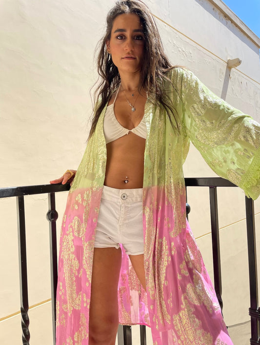 BOHEMIAN BLISS KIMONO - GREEN