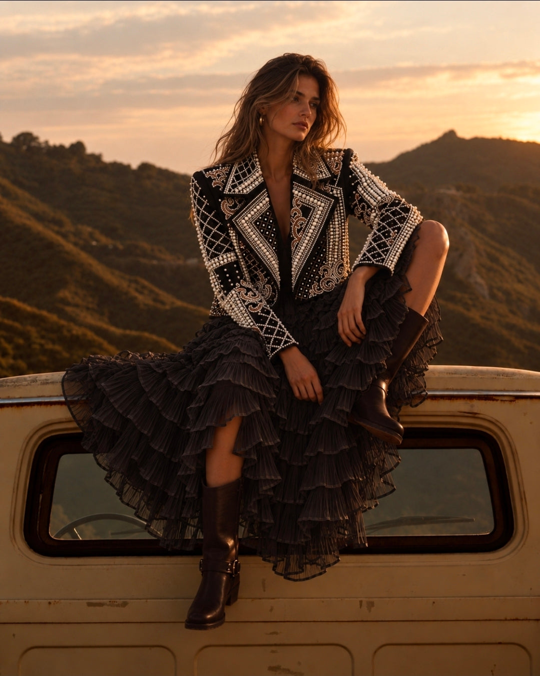 THE RODEO ROYALE EMBELLISHED JACKET