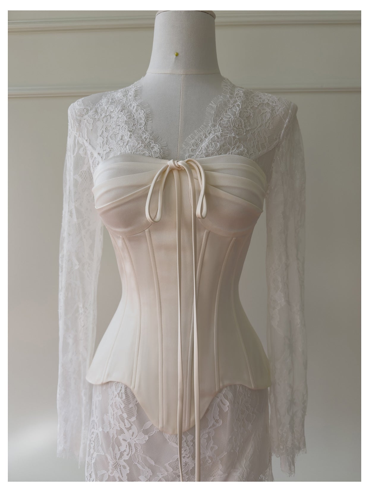 THE CELESTE LACE CORSET DRESS