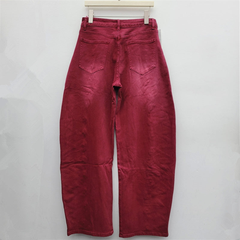 THE RODEO BARREL PANTS - RED