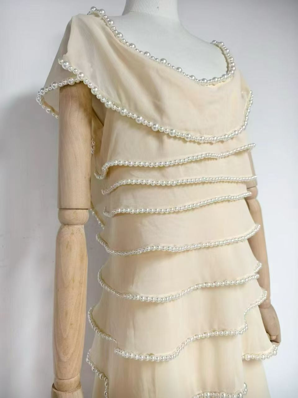 PEARL CASCADE DRESS