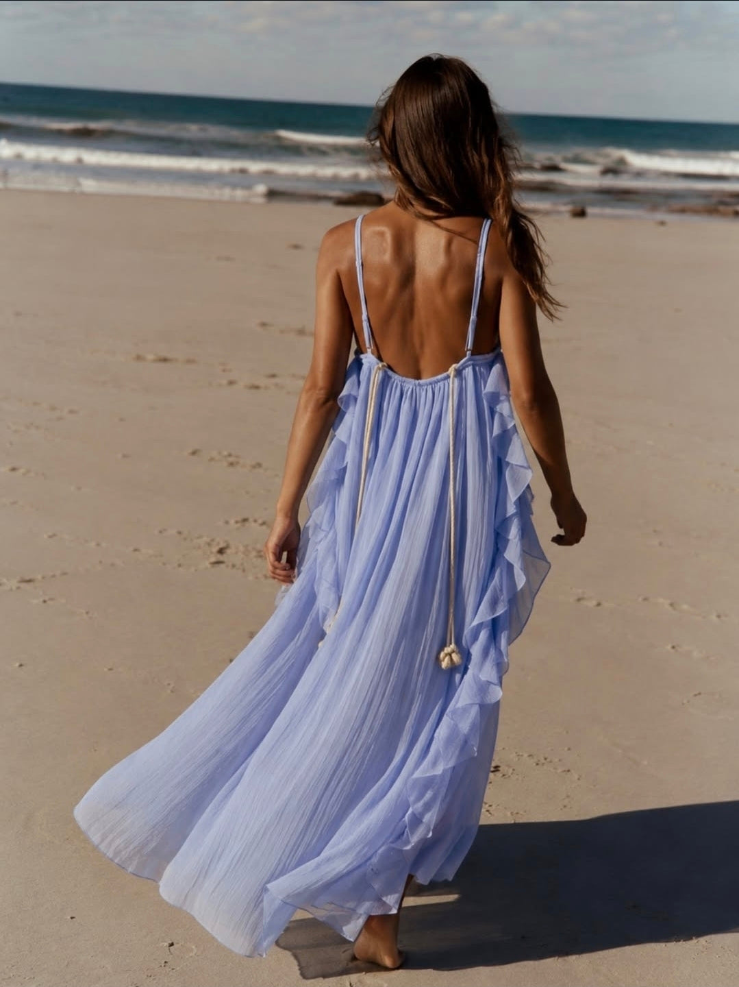 THE OCEAN MUSE DRESS - BLUE