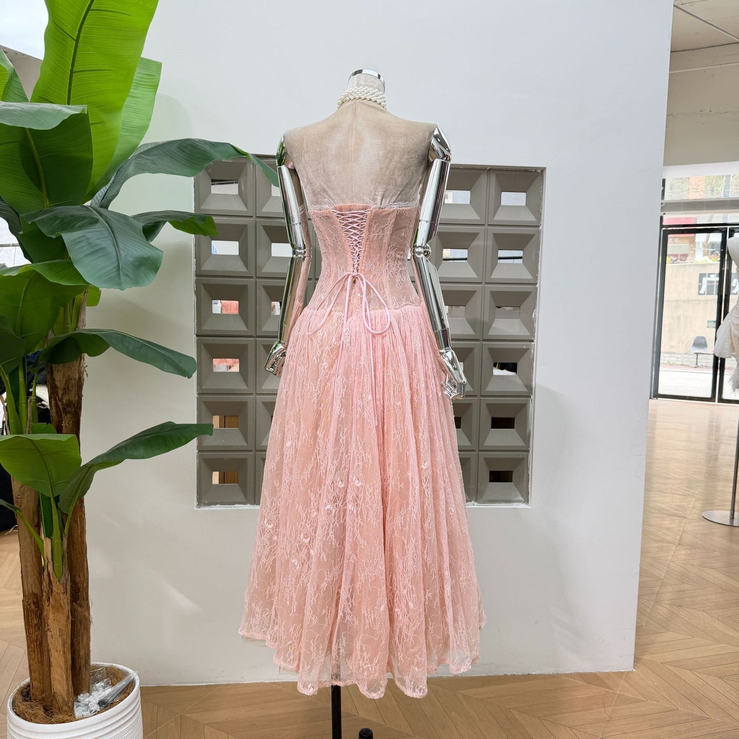 ÉLISE LACE DRESS - PINK