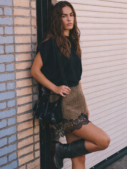 MIDNIGHT GOLD SKIRT