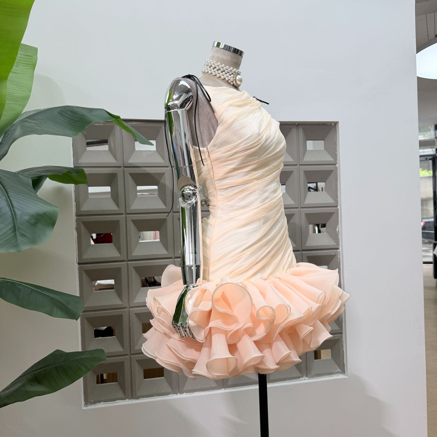 THE RIVIERA MUSE DRESS - APRICOT