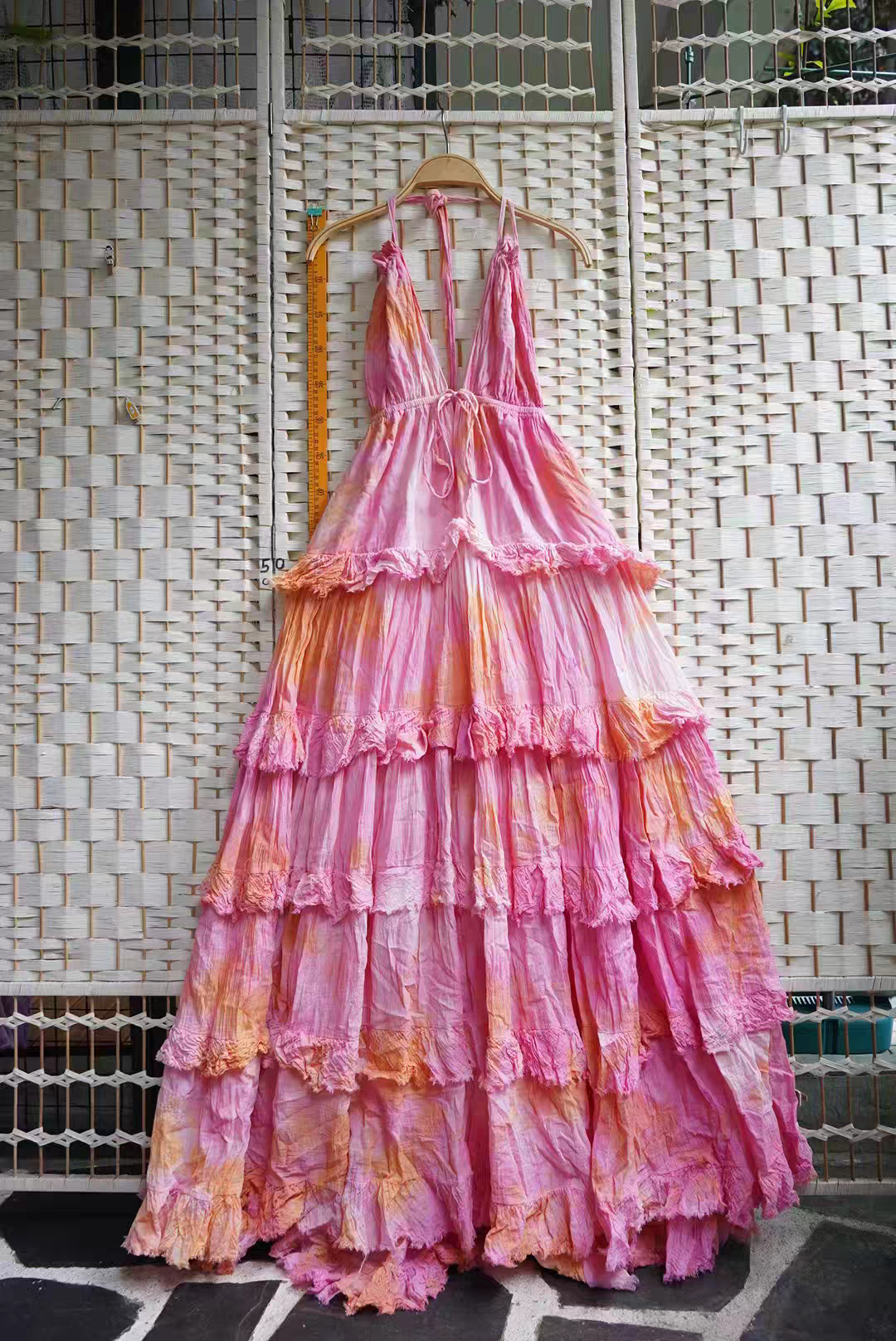OCEANA RUFFLE DRESS - PINK