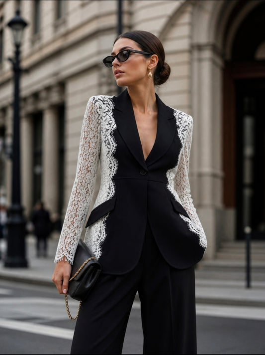 NOIR LACE BLAZER