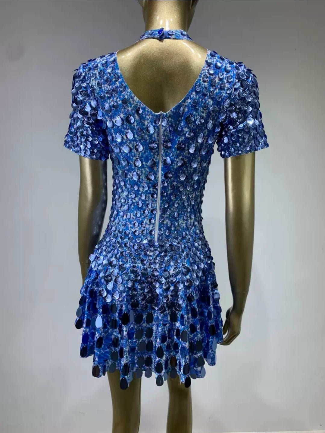 ÉLYSÉE EMBELLISHED MINI - BLUE