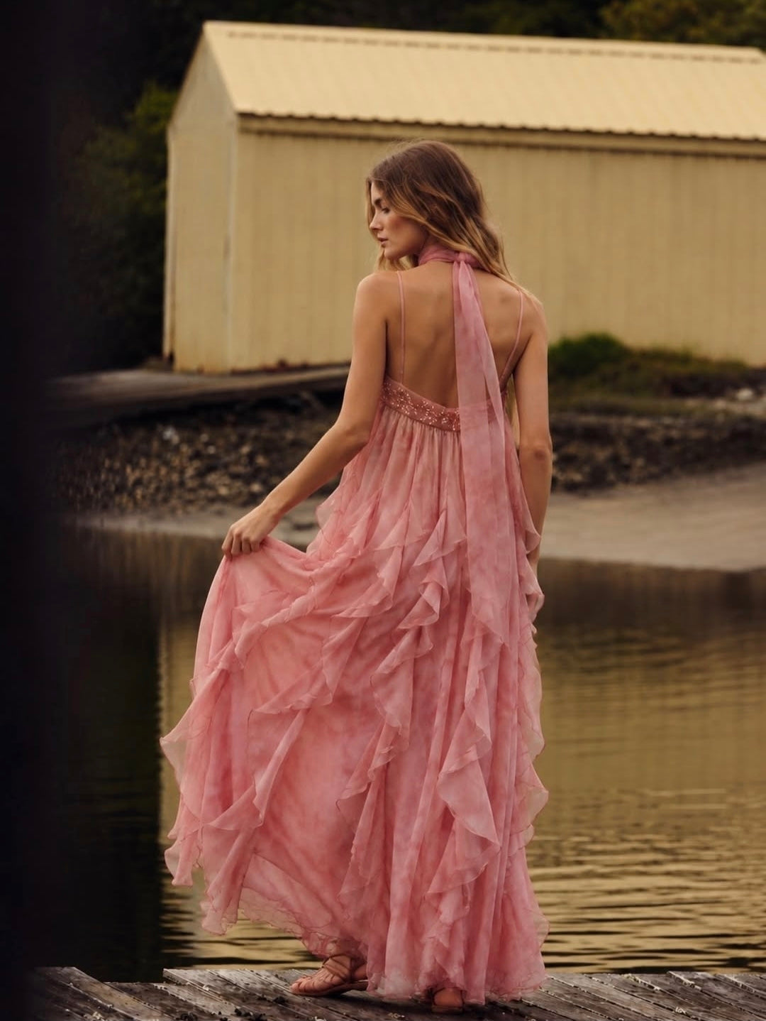 ROSÉ WHISPER DRESS