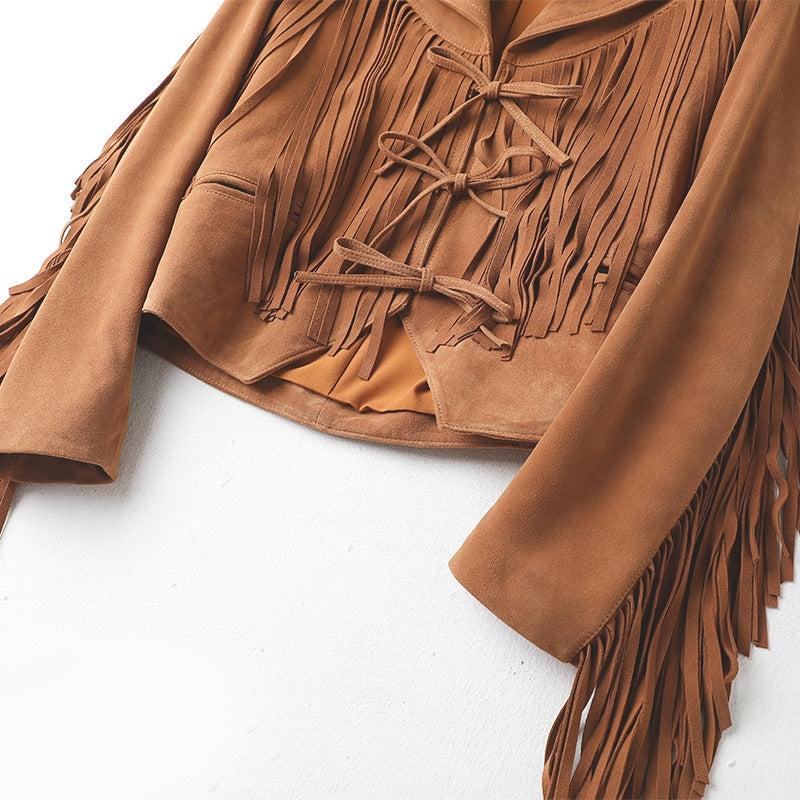 THE DAKOTA GENUINE SUEDE FRINGE JACKET