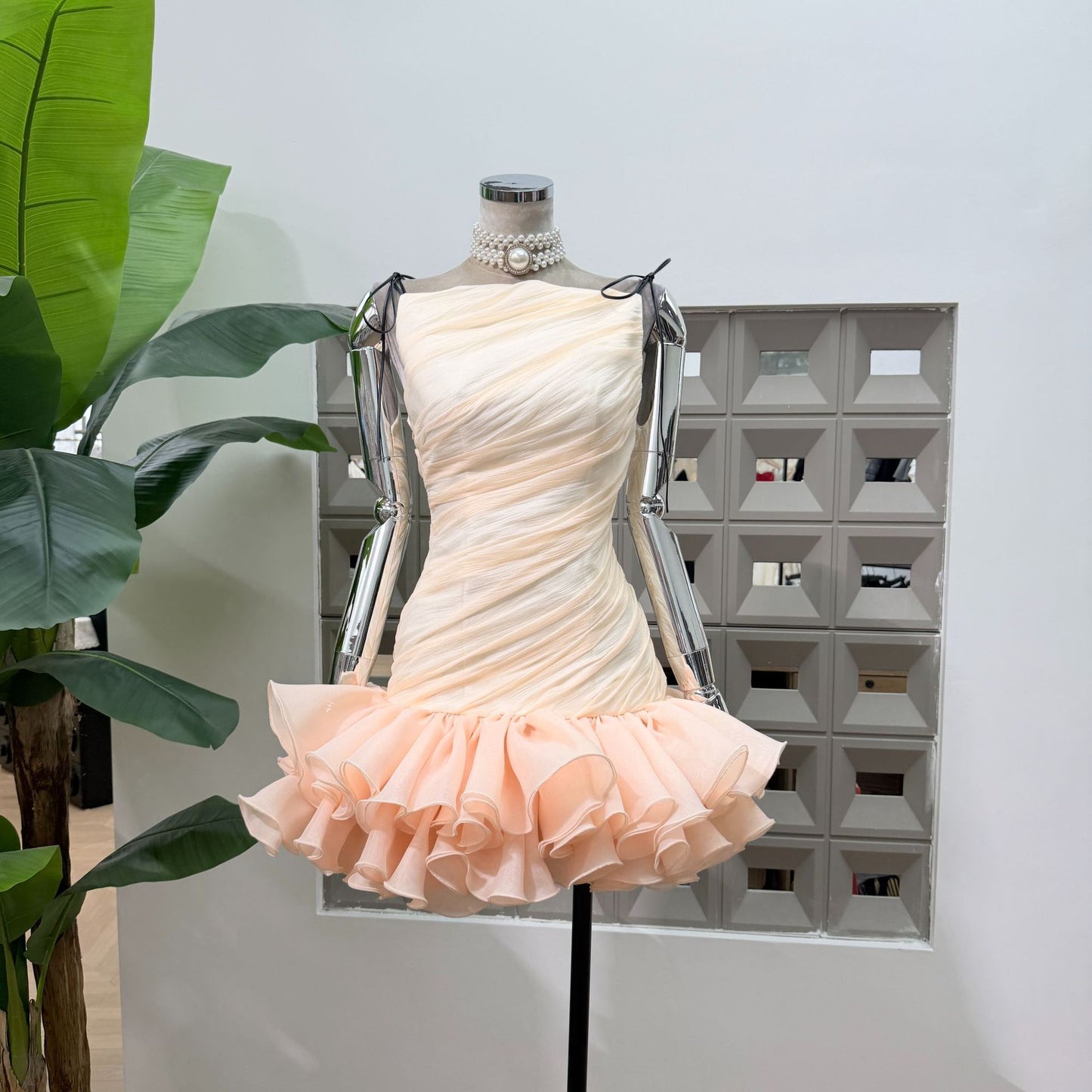 THE RIVIERA MUSE DRESS - APRICOT