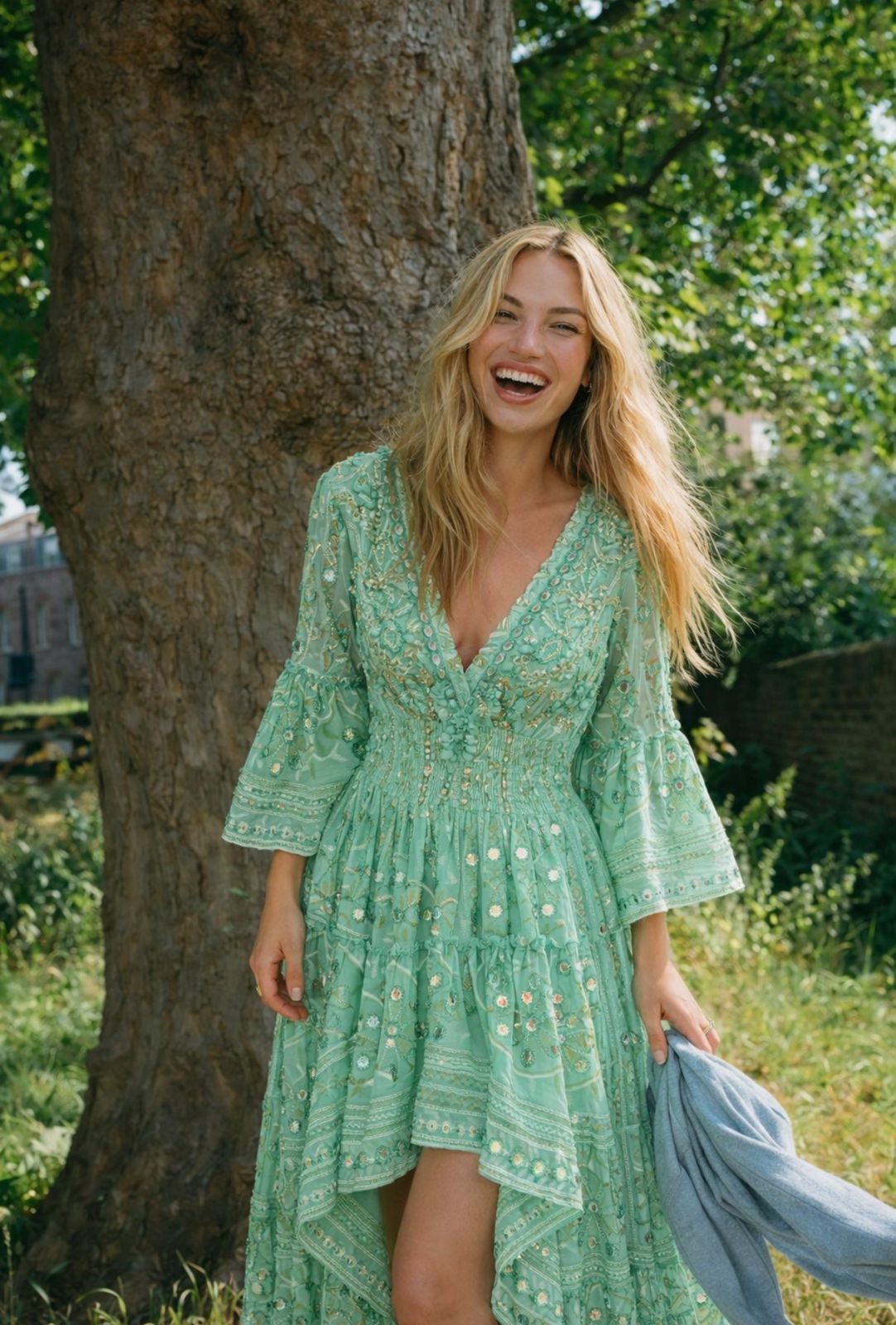 WANDERLUST WHISPER DRESS - MINT