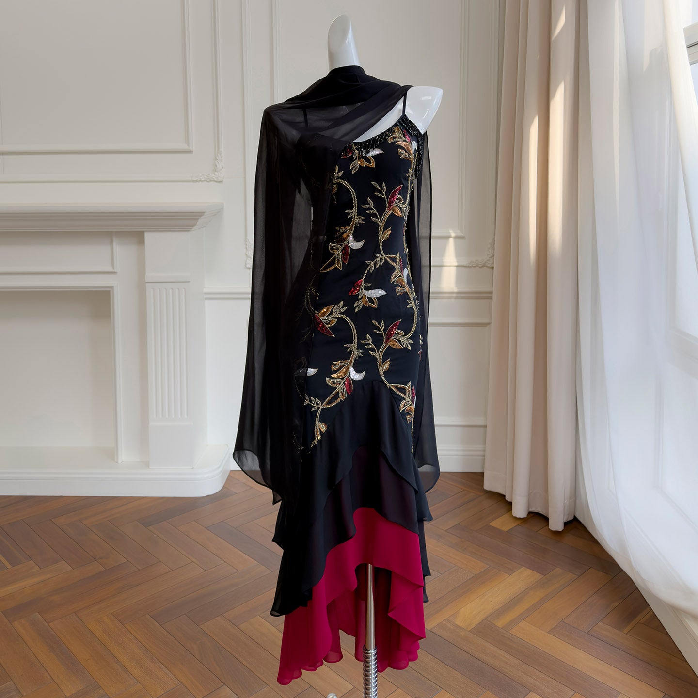 MIDNIGHT FLEUR DRESS
