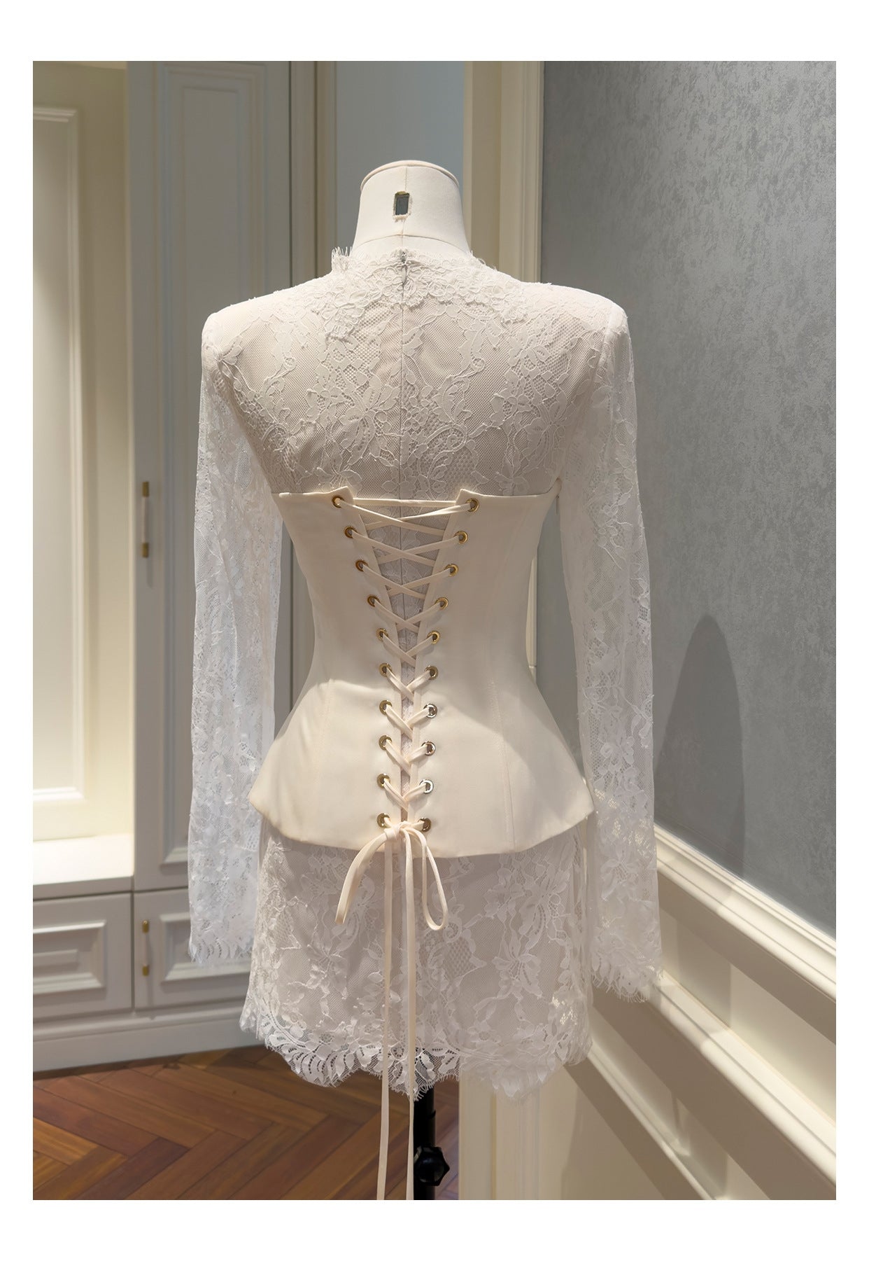 THE CELESTE LACE CORSET DRESS