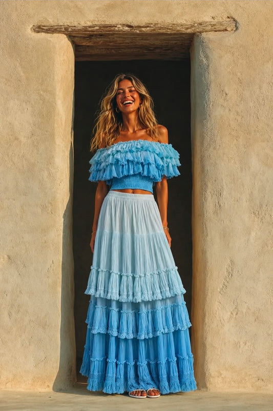 OCEAN WHISPER SET - SKIRT