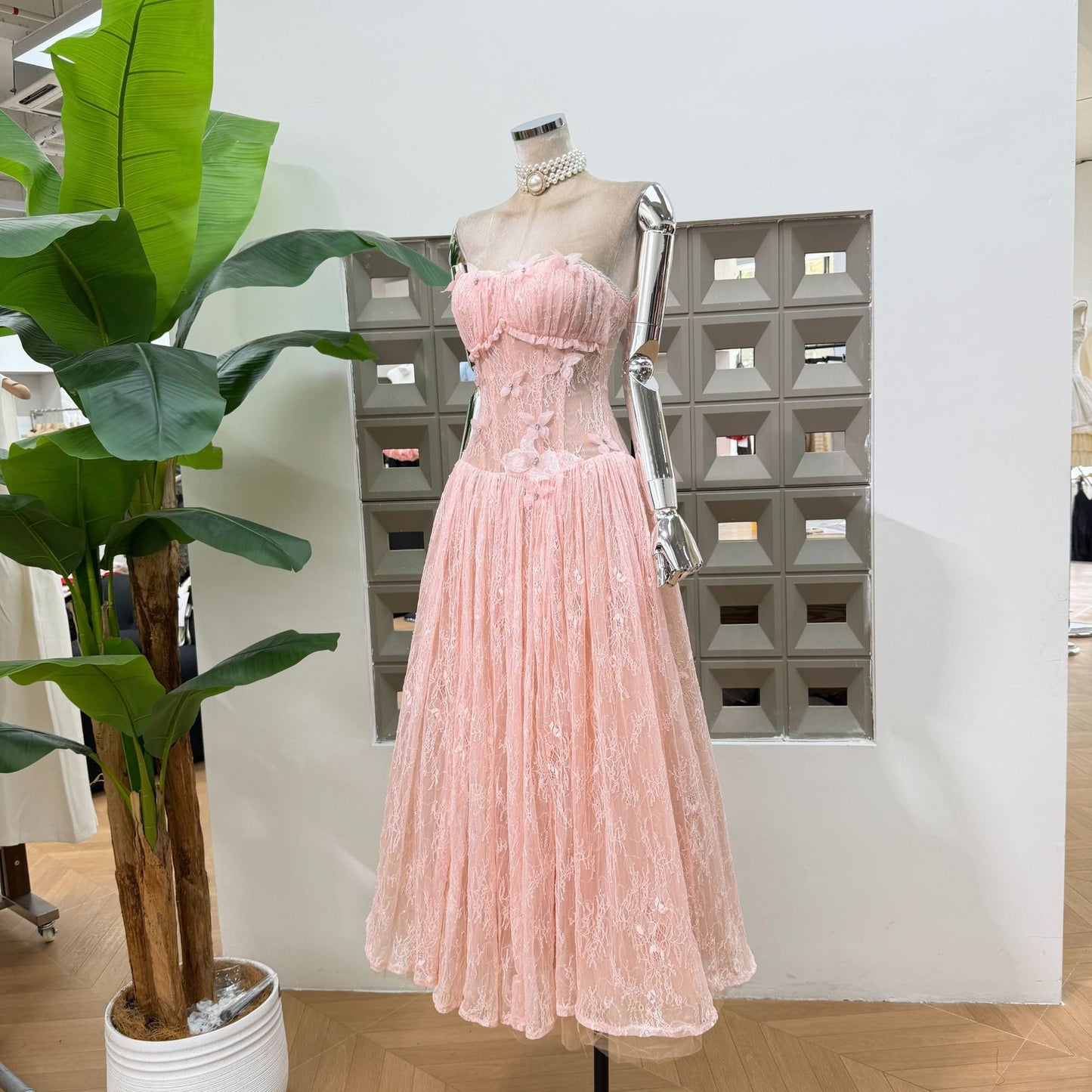 ÉLISE LACE DRESS - PINK