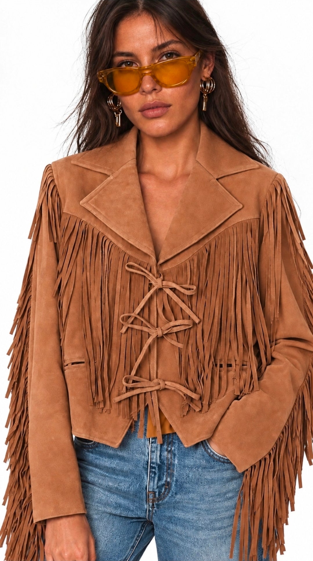 THE DAKOTA GENUINE SUEDE FRINGE JACKET