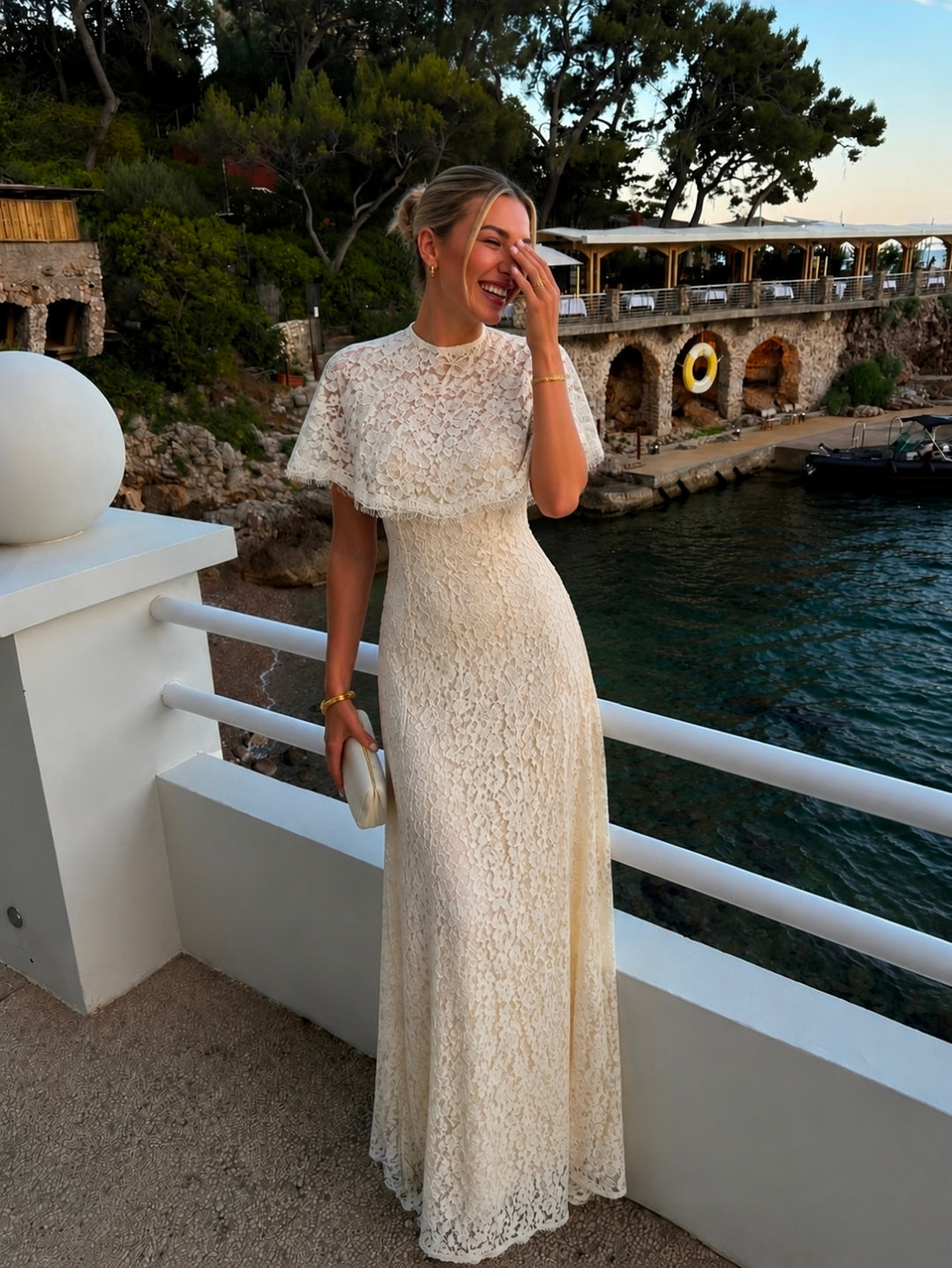 THE ÉLODIE LACE DRESS - IVORY