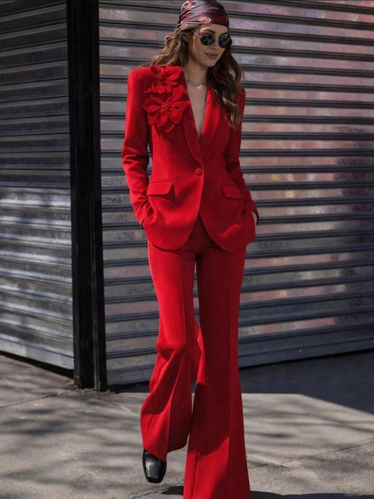 SCARLET BLOOM SUIT