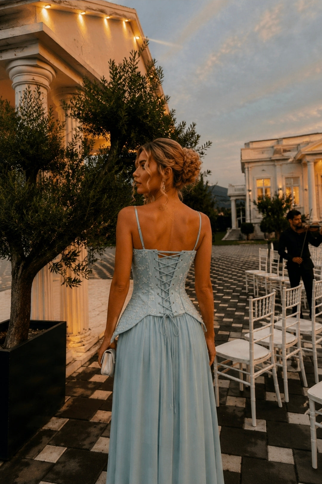 FROSTED PETAL DRESS