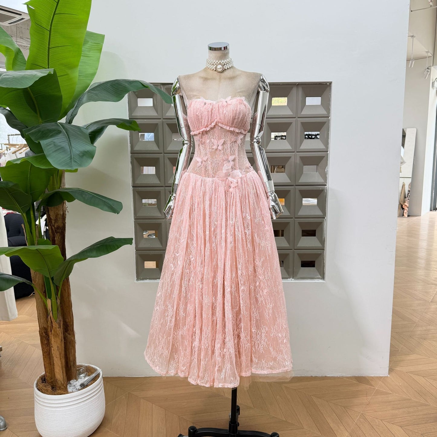 ÉLISE LACE DRESS - PINK