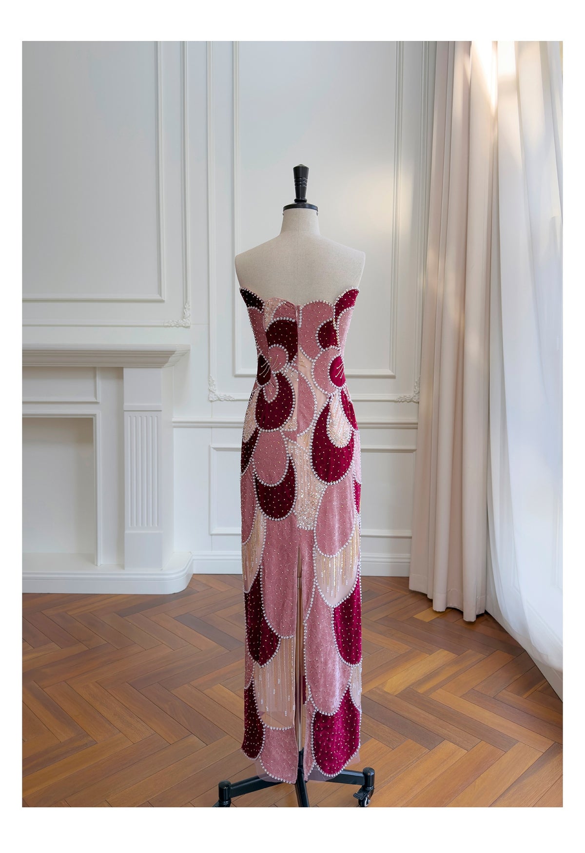 THE AMORETTE BEADED DRESS