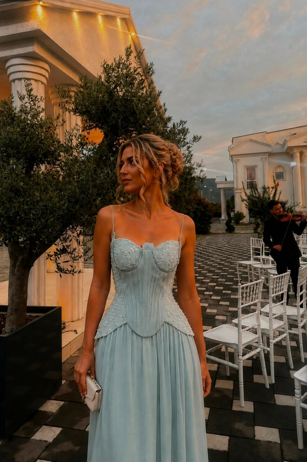 FROSTED PETAL DRESS