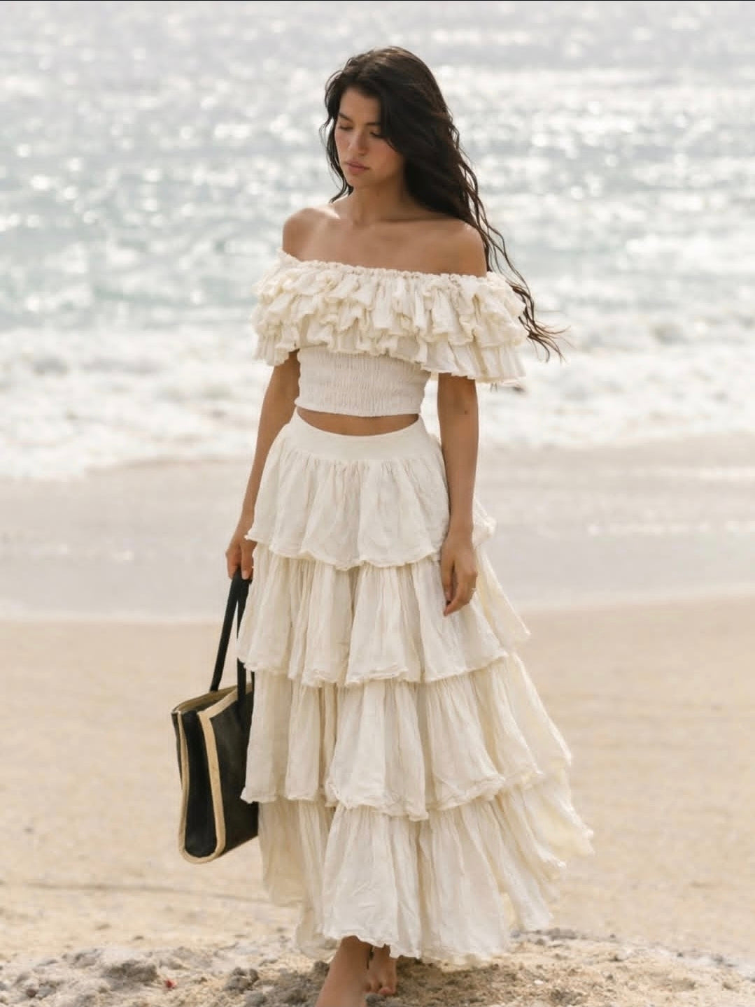 SOLEA RUFFLE SKIRT