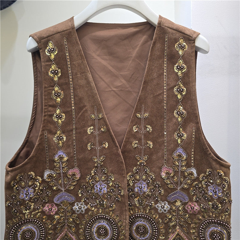 THE SOLARA EMBELLISHED VEST
