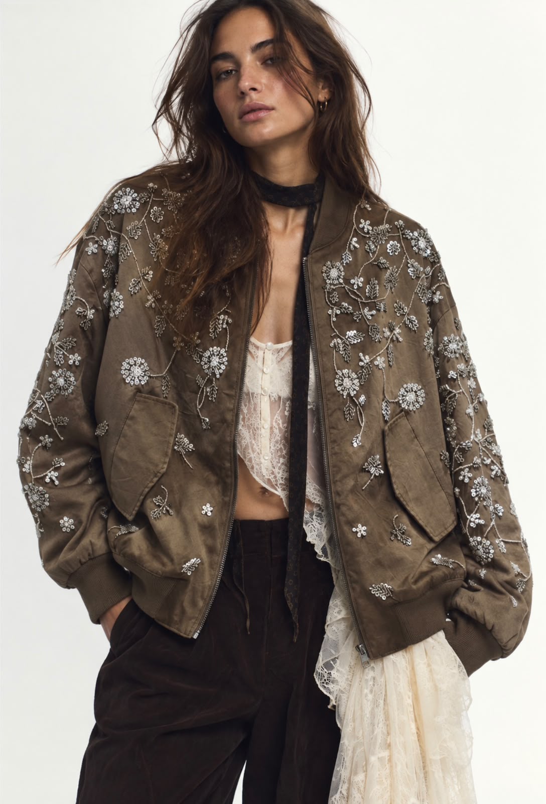 THE VERONA EMBELLISHED BOMBER