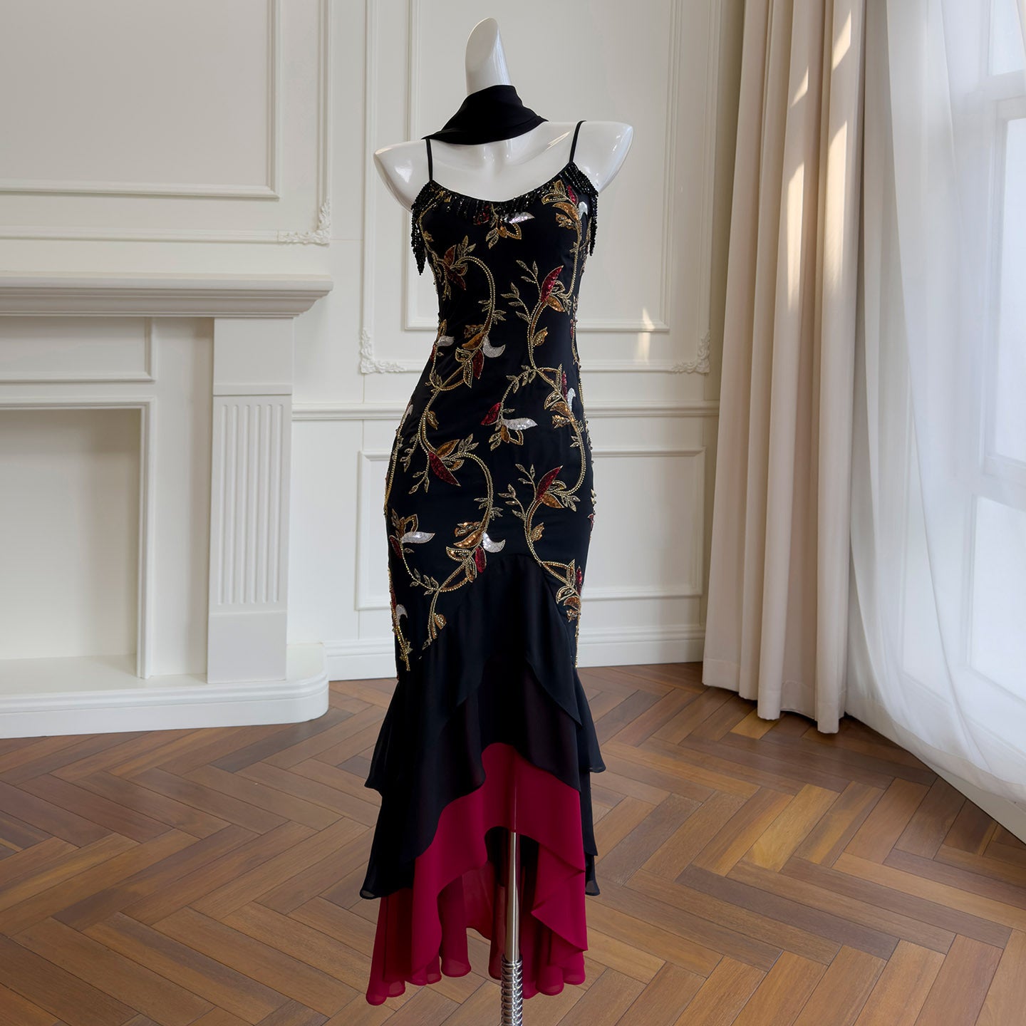 MIDNIGHT FLEUR DRESS