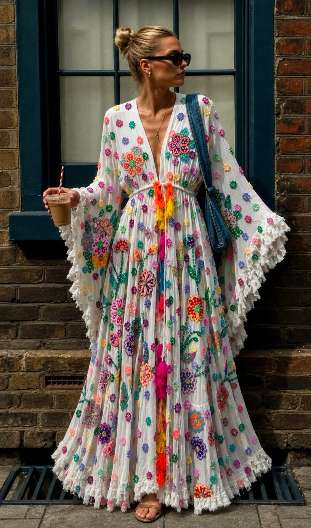 FIORELLA EMBELLISHED KIMONO